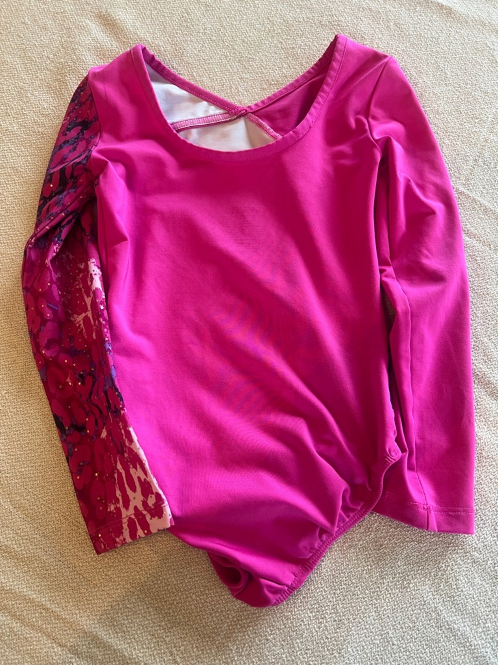 Danskin Now Gymnastics Leotard Size 4/5 XS Pink Purple Black Stars Set of 3 - Picture 4 of 6